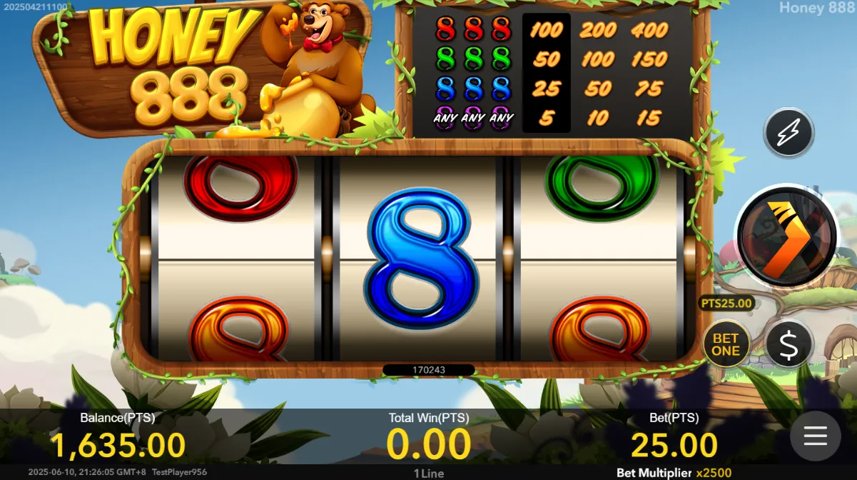 Honey 888 demo